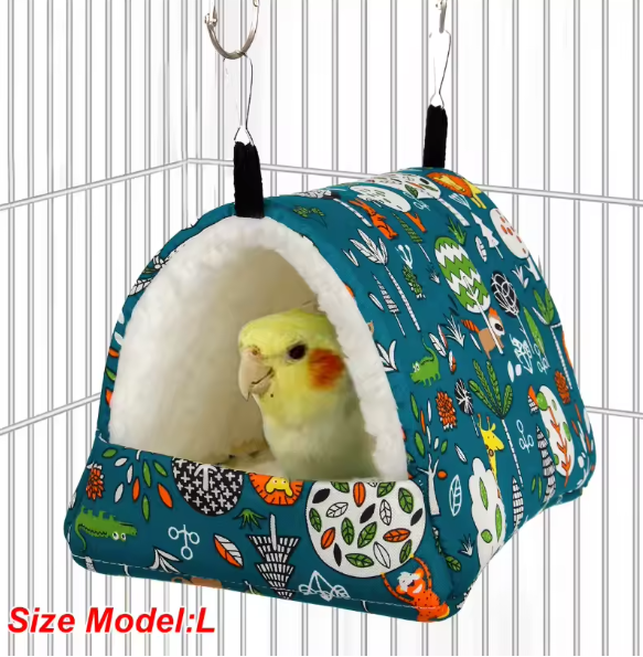 Pluche Hangbed voor Vogels en Knaagdieren – Zacht Nest voor Kooi