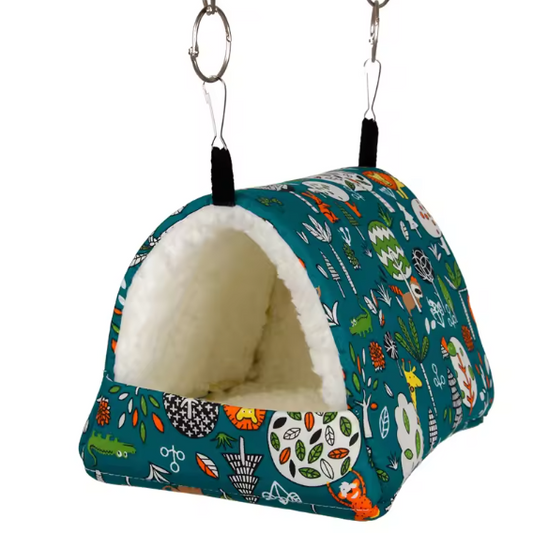 Pluche Hangbed voor Vogels en Knaagdieren – Zacht Nest voor Kooi