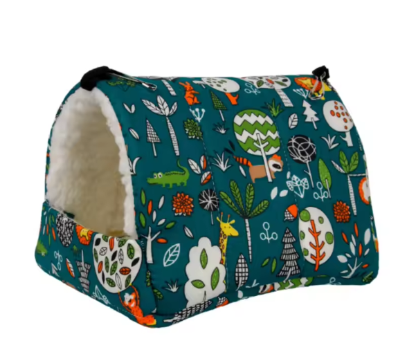 Pluche Hangbed voor Vogels en Knaagdieren – Zacht Nest voor Kooi