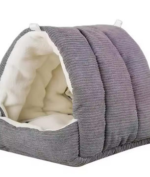 Vogelhangbed voor Kooi – Warm Pluche Vogelnest Hangmat en Schuilhut voor Kleine Vogels