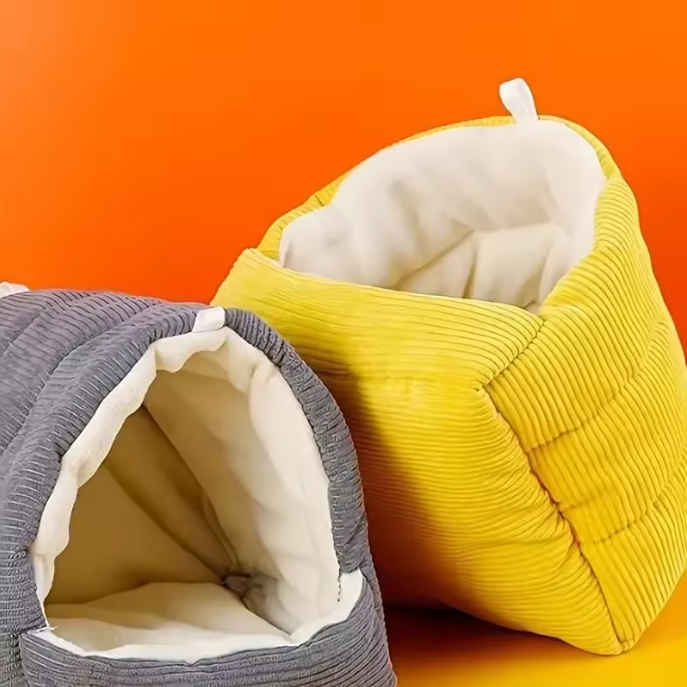 Vogelhangbed voor Kooi – Warm Pluche Vogelnest Hangmat en Schuilhut voor Kleine Vogels