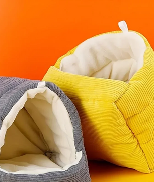 Vogelhangbed voor Kooi – Warm Pluche Vogelnest Hangmat en Schuilhut voor Kleine Vogels