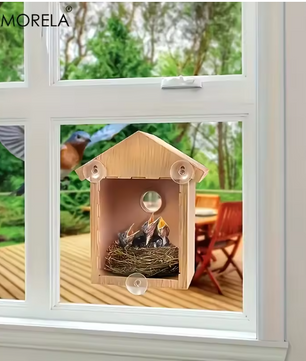 Vogelbroedkast met Kijkvenster – Nestkast voor Parkieten, Papegaaien en Liefdesvogels