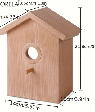 Vogelbroedkast met Kijkvenster – Nestkast voor Parkieten, Papegaaien en Liefdesvogels