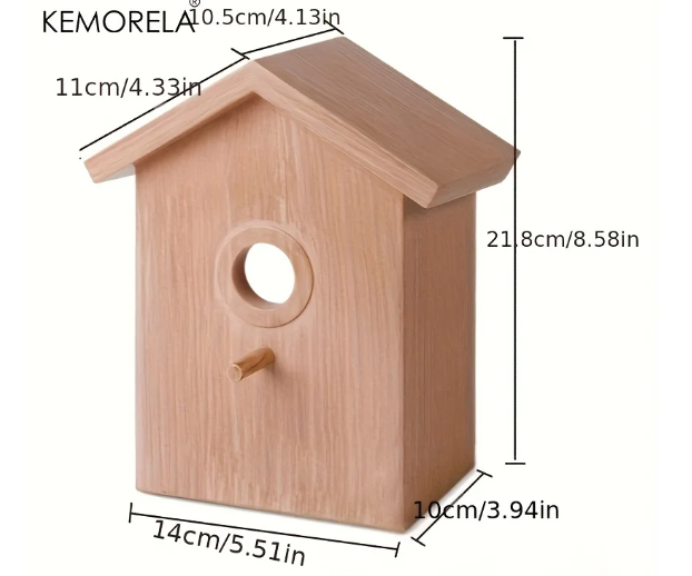 Vogelbroedkast met Kijkvenster – Nestkast voor Parkieten, Papegaaien en Liefdesvogels
