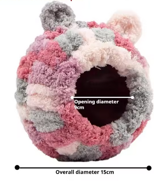 Warm Vogelhangnest voor Kooi – Pluche Winter Nest en Hangende Schuilplaats voor Kleine Vogels