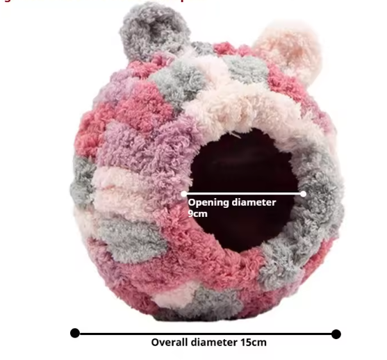 Warm Vogelhangnest voor Kooi – Pluche Winter Nest en Hangende Schuilplaats voor Kleine Vogels