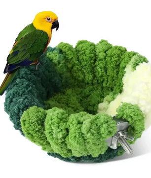 Warm Vogelhangnest voor Kooi – Pluche Winter Nest en Hangende Schuilplaats voor Kleine Vogels