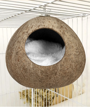 Kokosnoot Vogelnest – Natuurlijk Hangend Nesthuis voor Kleine Vogels