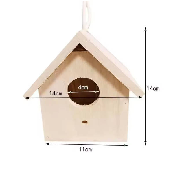 Houten Vogelhuis voor Buiten – Hangend Nestkastje voor Tuin en Balkon
