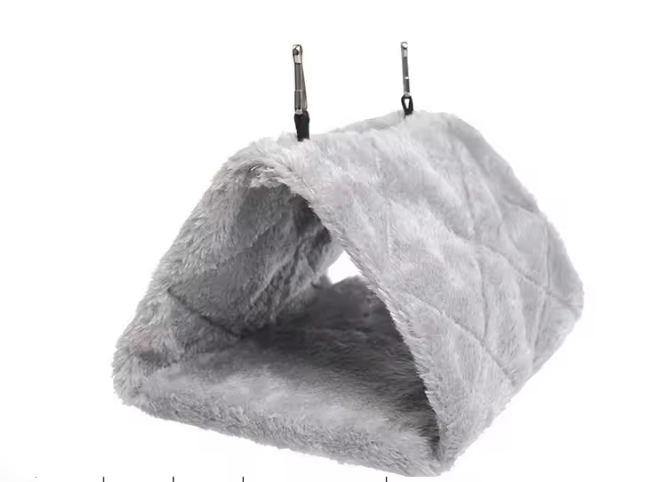 Warm Vogelhangbed voor Kooi – Pluche Hangmat Hut voor Parkieten en Papegaaien