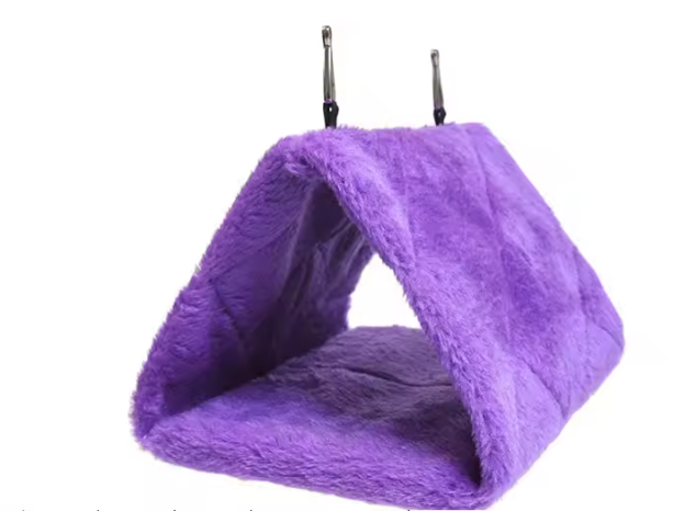 Warm Vogelhangbed voor Kooi – Pluche Hangmat Hut voor Parkieten en Papegaaien