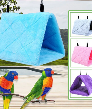 Warm Vogelhangbed voor Kooi – Pluche Hangmat Hut voor Parkieten en Papegaaien
