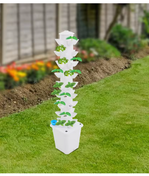 Hydrocultuur Toren Kweeksysteem – 45 Plantplaatsen, Verticale Hydrocultuur Kweekset met Waterpomp