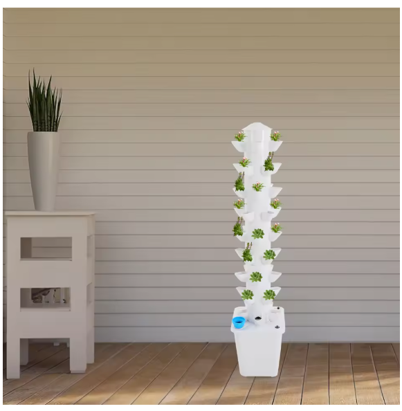 Hydrocultuur Toren Kweeksysteem – 45 Plantplaatsen, Verticale Hydrocultuur Kweekset met Waterpomp