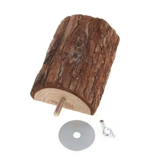 Houten Vogel Zitplatform voor Kooi – Natuurlijke Zitstok Speelplek voor Parkieten