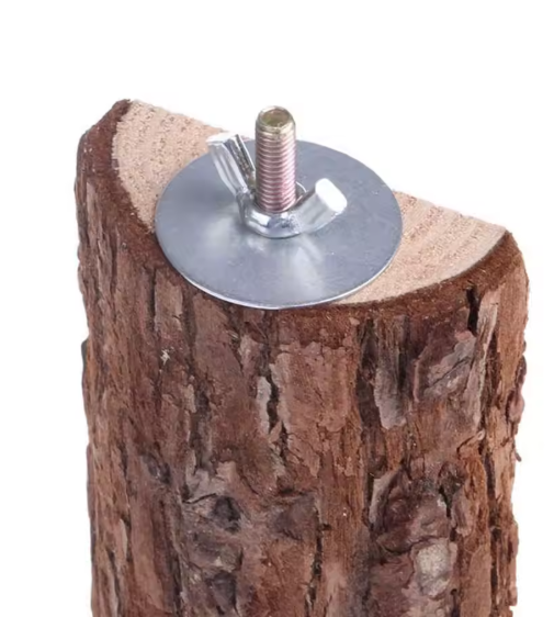 Houten Vogel Zitplatform voor Kooi – Natuurlijke Zitstok Speelplek voor Parkieten