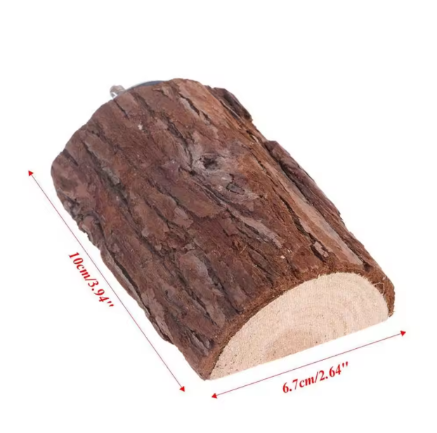 Houten Vogel Zitplatform voor Kooi – Natuurlijke Zitstok Speelplek voor Parkieten