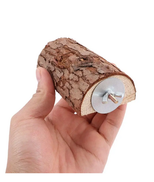 Houten Vogel Zitplatform voor Kooi – Natuurlijke Zitstok Speelplek voor Parkieten