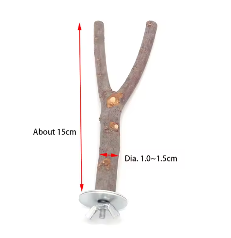 Natuurlijke Houten Vogel Zitstok – Boomtak Zitstok voor Papegaaien en Parkieten