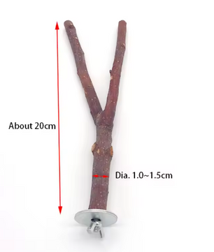 Natuurlijke Houten Vogel Zitstok – Boomtak Zitstok voor Papegaaien en Parkieten