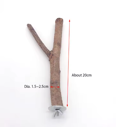 Natuurlijke Houten Vogel Zitstok – Boomtak Zitstok voor Papegaaien en Parkieten