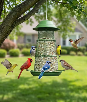 Uitschuifbare Vogelvoeder – Grote Metalen Hangende Vogelvoeder voor Buiten