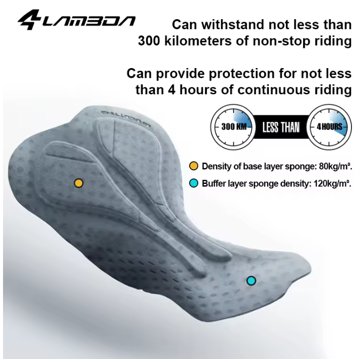 Heren Fietsbroek met Zitkussen – Ademend, Sneldrogend en Elastisch voor MTB en Racefiets