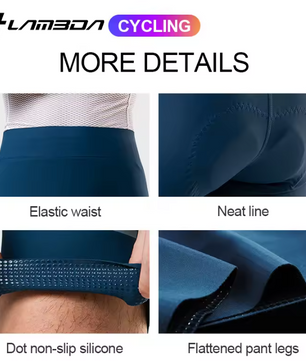 Heren Fietsbroek met Zitkussen – Ademend, Sneldrogend en Elastisch voor MTB en Racefiets
