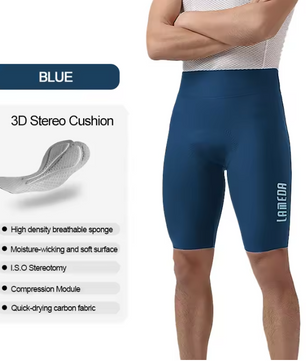 Heren Fietsbroek met Zitkussen – Ademend, Sneldrogend en Elastisch voor MTB en Racefiets