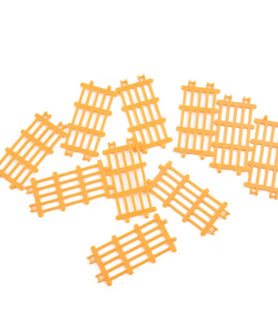 Set van 10 Miniatuur Boerderij Hekken – Model Hekpanelen voor Diorama, Modelbouw en Miniatuur Decoratie