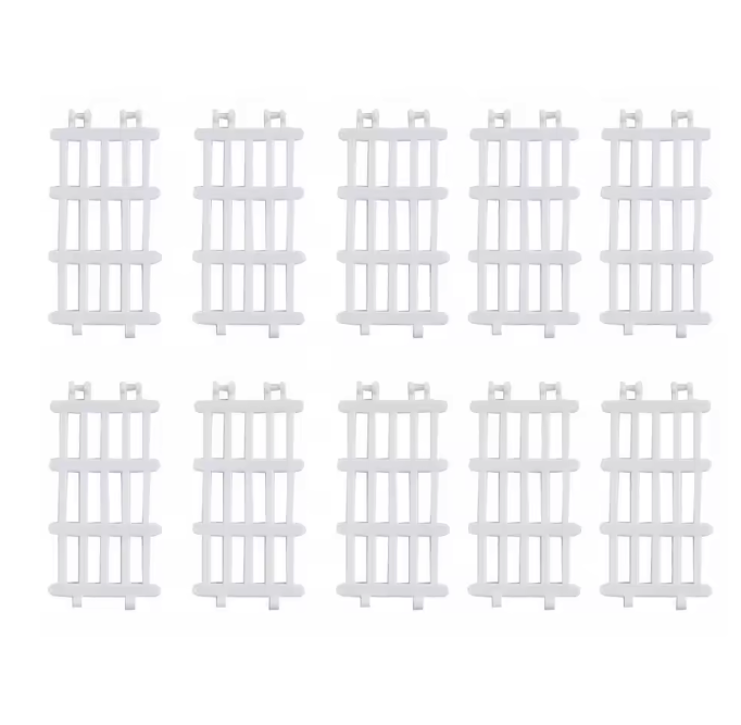 Set van 10 Miniatuur Boerderij Hekken – Model Hekpanelen voor Diorama, Modelbouw en Miniatuur Decoratie