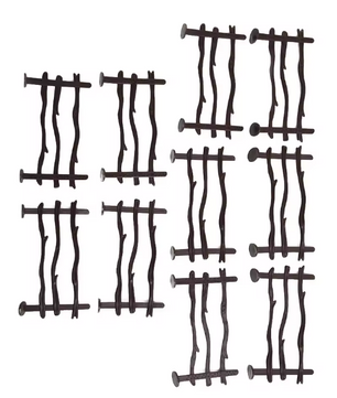 Set van 10 Miniatuur Boerderij Hekken – Model Hekpanelen voor Diorama, Modelbouw en Miniatuur Decoratie