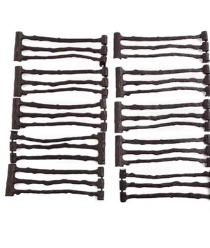 Set van 10 Miniatuur Boerderij Hekken – Model Hekpanelen voor Diorama, Modelbouw en Miniatuur Decoratie