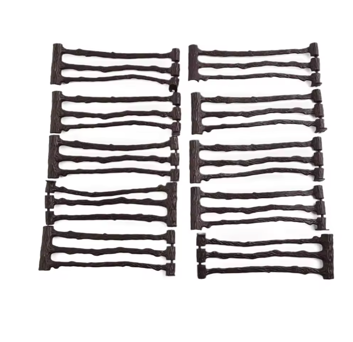 Set van 10 Miniatuur Boerderij Hekken – Model Hekpanelen voor Diorama, Modelbouw en Miniatuur Decoratie