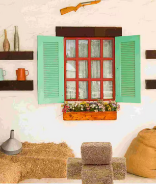 Set van 4 Mini Hooibalen – Houten Miniatuur Strobalen voor Diorama en Boerderij Decoratie