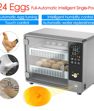 24 Eieren Broedmachine – Volautomatische Incubator met Touchscreen en Temperatuurregeling