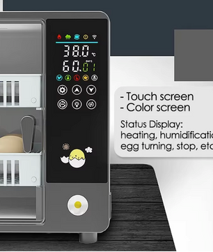 24 Eieren Broedmachine – Volautomatische Incubator met Touchscreen en Temperatuurregeling