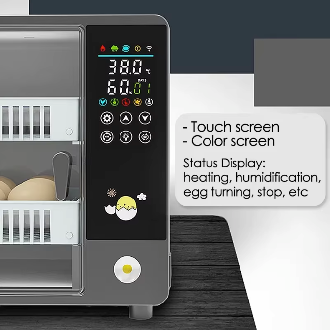 24 Eieren Broedmachine – Volautomatische Incubator met Touchscreen en Temperatuurregeling