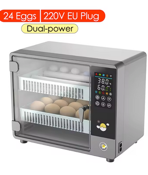 24 Eieren Broedmachine – Volautomatische Incubator met Touchscreen en Temperatuurregeling