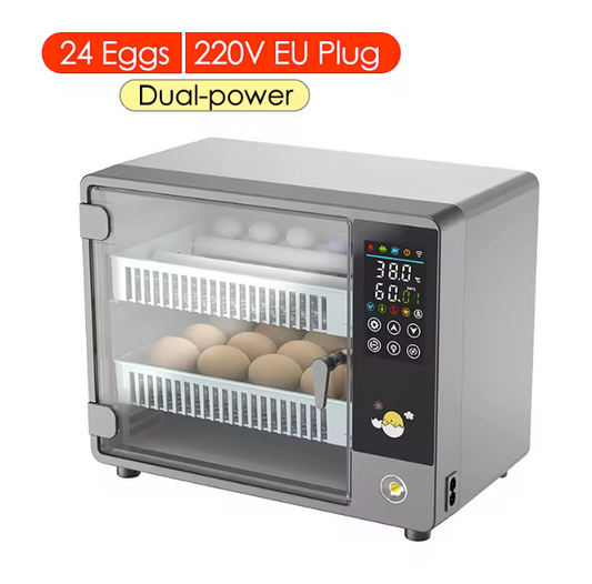 24 Eieren Broedmachine – Volautomatische Incubator met Touchscreen en Temperatuurregeling
