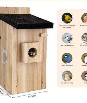 Vogelhuis met Camera en Nachtzicht – Houten Nestkast voor Vogelobservatie