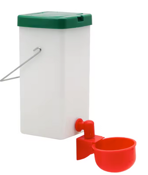 Konijnen Drinkfles 1000 ml met Drinkbak – Automatische Waterdispenser voor Konijnen, Kippen en Eenden