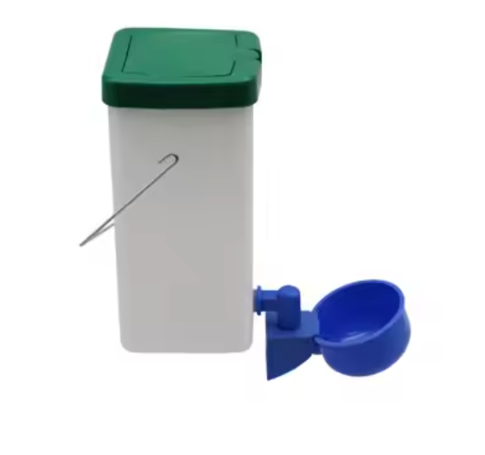 Konijnen Drinkfles 1000 ml met Drinkbak – Automatische Waterdispenser voor Konijnen, Kippen en Eenden