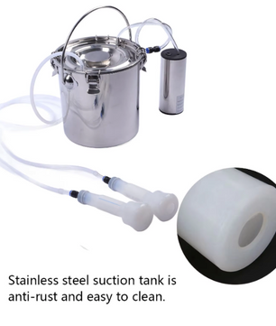 Elektrische Melkmachine 5L – Draagbare Melker voor Geiten, Schapen en Koeien