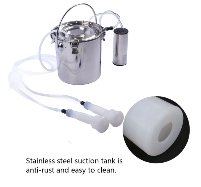 Elektrische Melkmachine 5L – Draagbare Melker voor Geiten, Schapen en Koeien