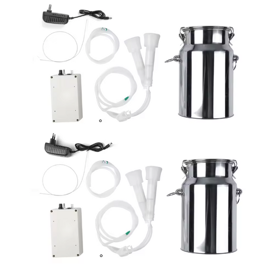 Elektrische Melkmachine 7L – Draagbare Geiten en Koeien Melker met Vacuümpomp