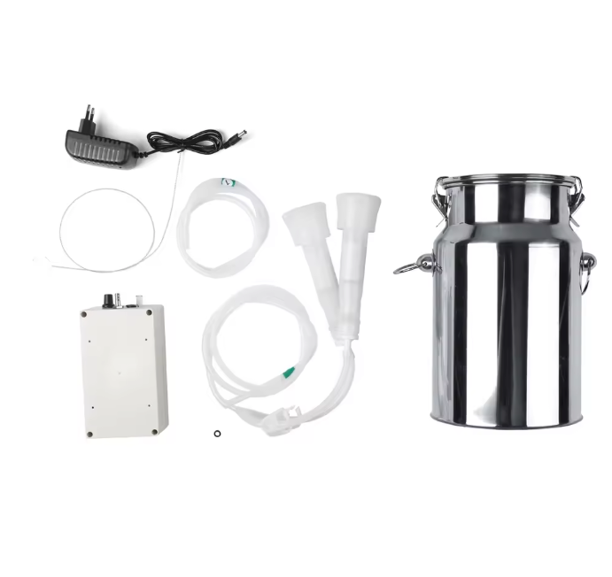 Elektrische Melkmachine 7L – Draagbare Geiten en Koeien Melker met Vacuümpomp