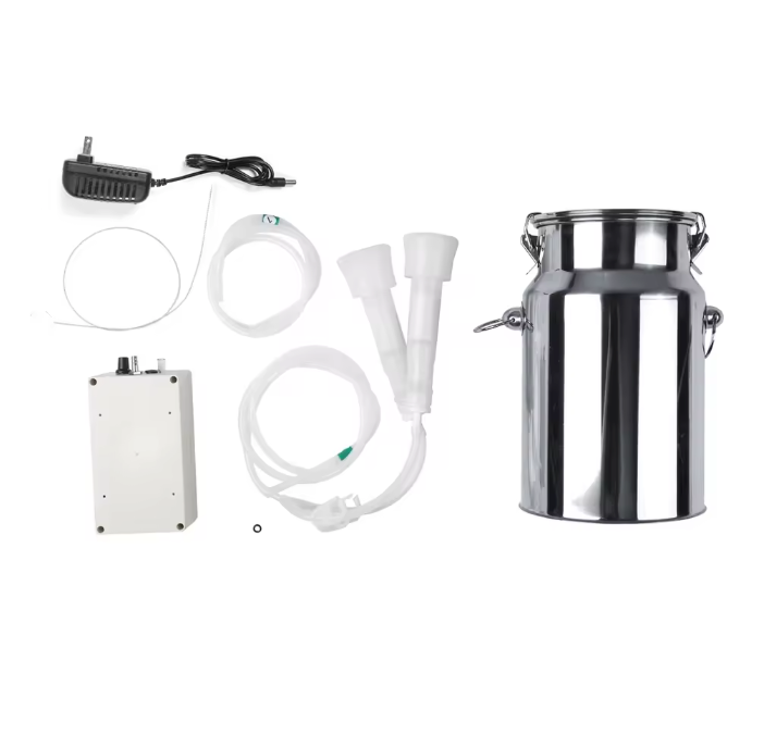 Elektrische Melkmachine 7L – Draagbare Geiten en Koeien Melker met Vacuümpomp