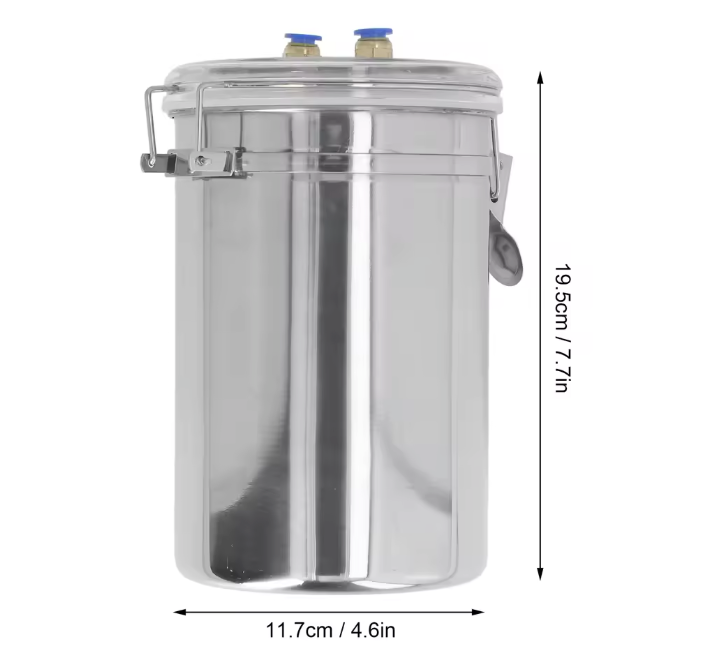 Handmatige Melkmachine 2L – Draagbare Melkset met RVS Fles voor Geiten en Schapen